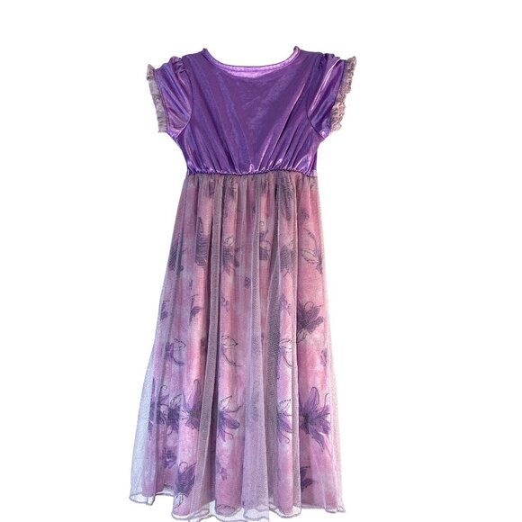 Disney Princess Toddler Girls Night Gown Rapunzel Purple Multi Size 5 - Picture 2 of 6